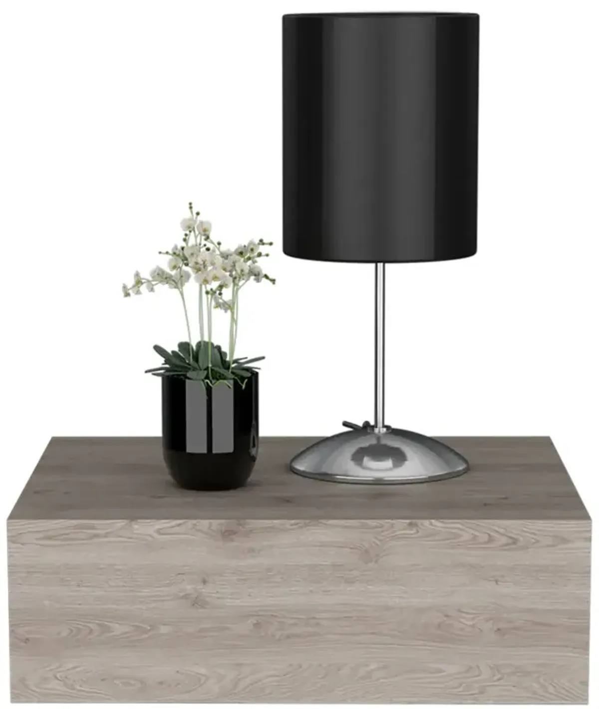 Nightstand Isola, Bedroom, Light Gray