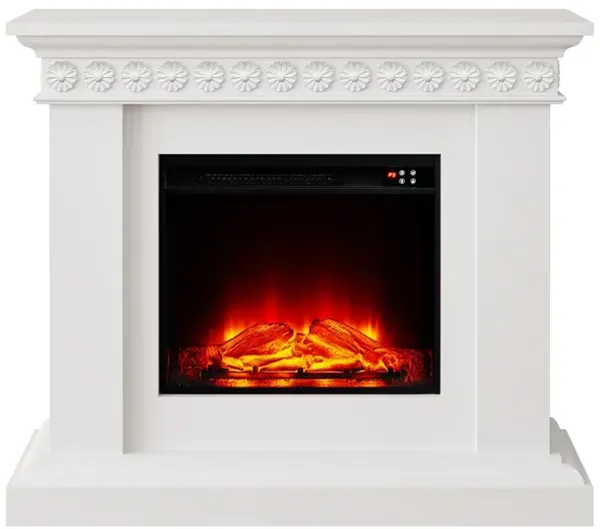 FESTIVO 46.5" Wide Electric Freestanding Fireplace w/ Realistic LED Flames
