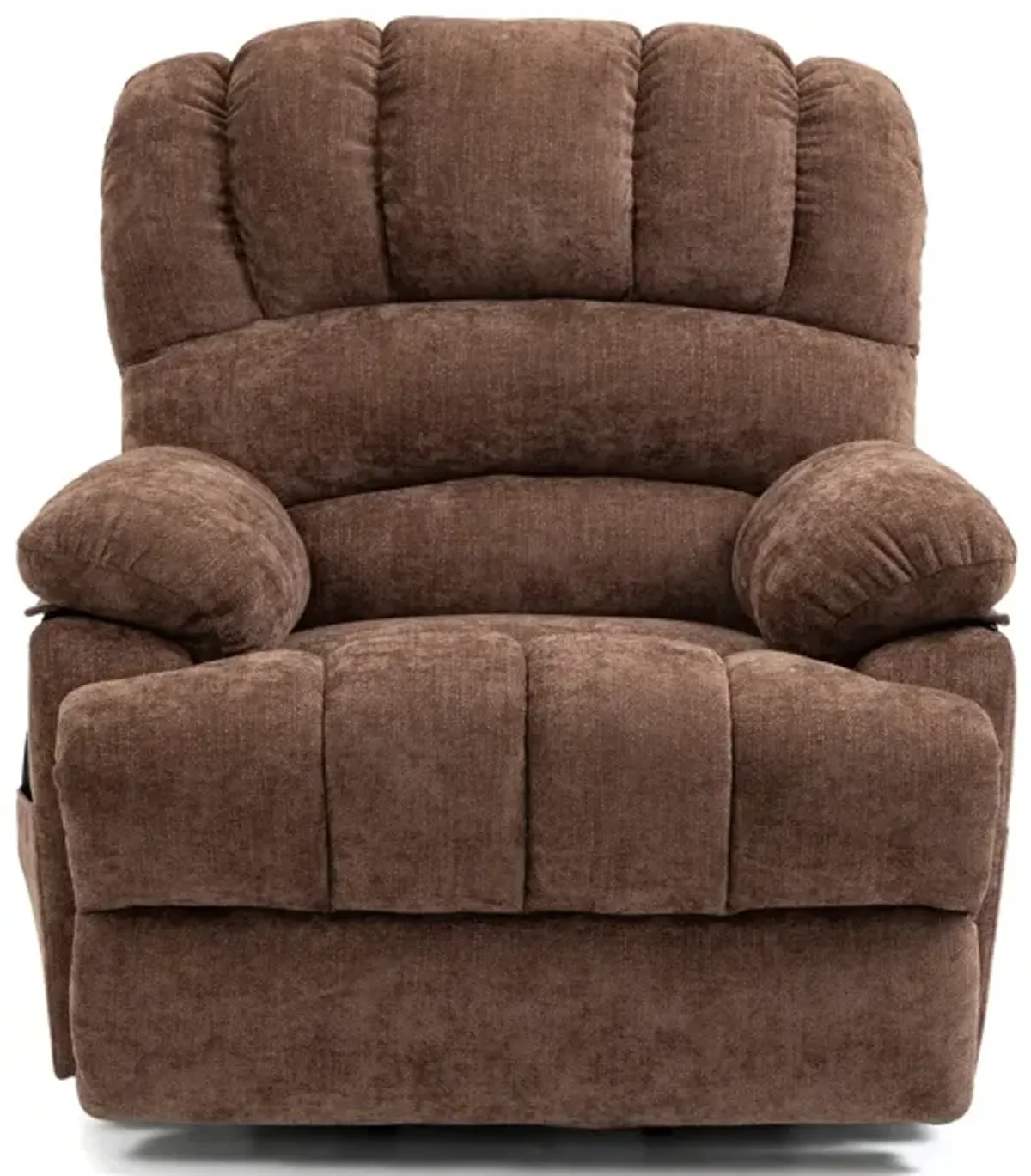 Large Chenille Power Lift Recliner with Massage & Heating