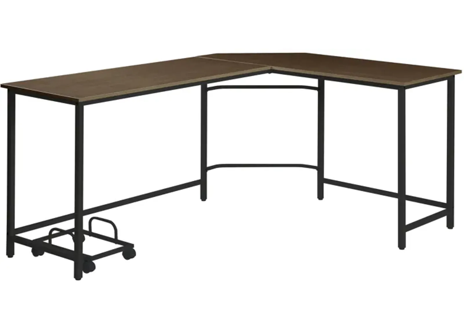 ACME Bambina Computer Desk, Black & Oak Finish