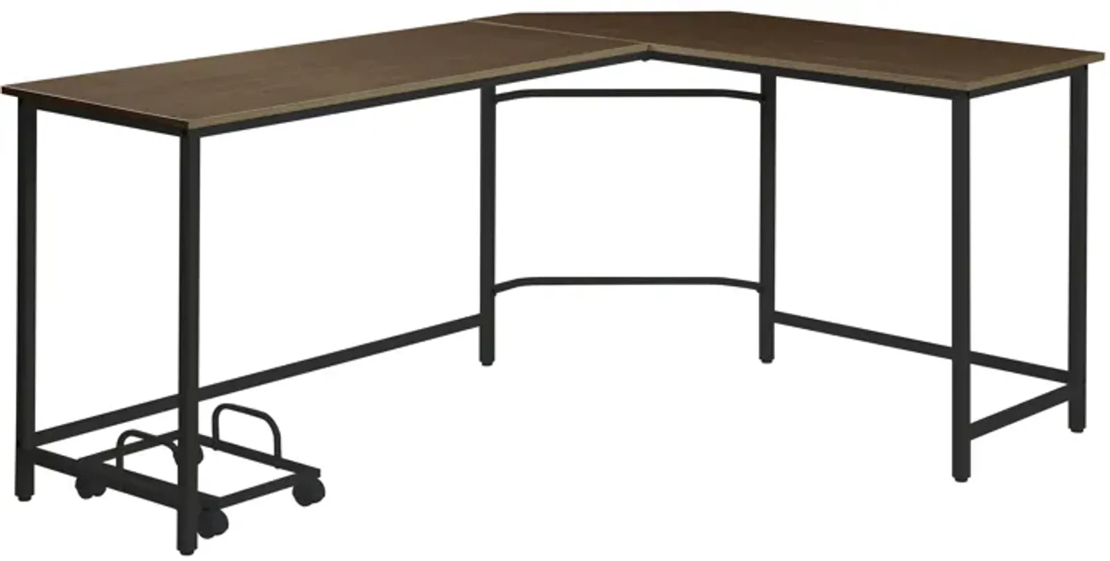 ACME Bambina Computer Desk, Black & Oak Finish