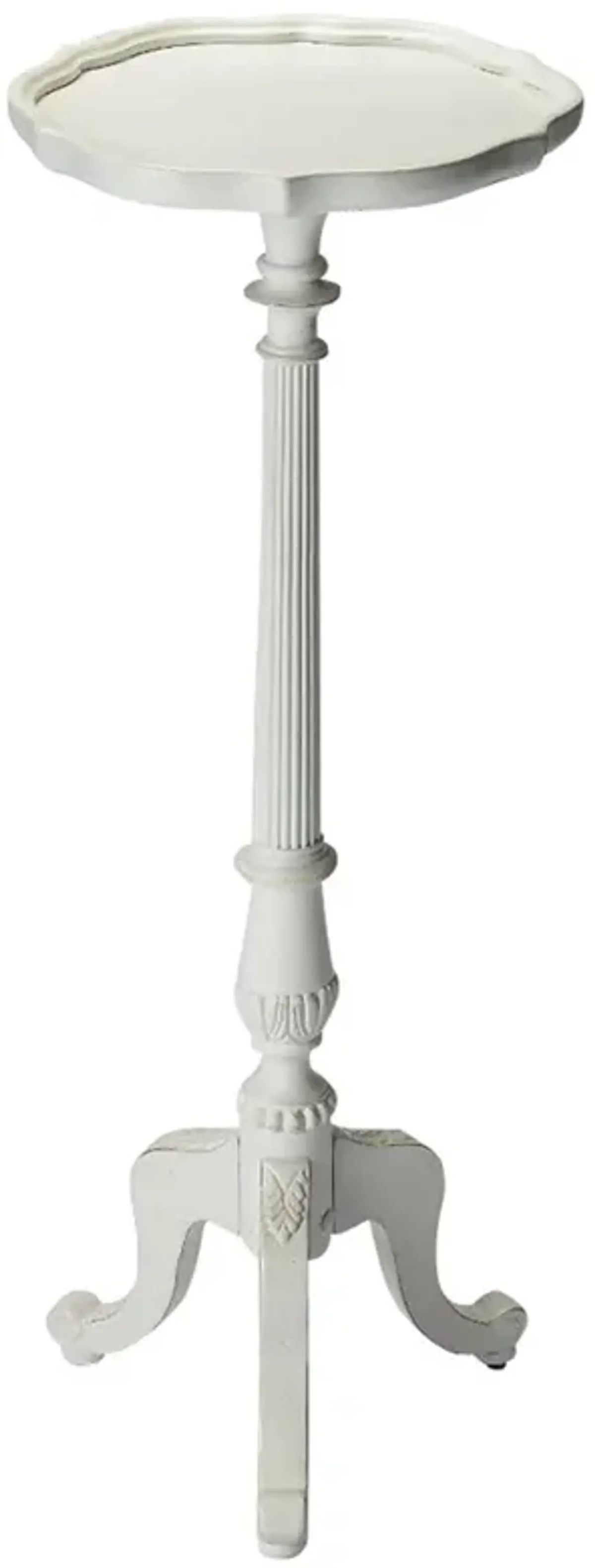 Cottage White Pedestal Plant Stand, Belen Kox