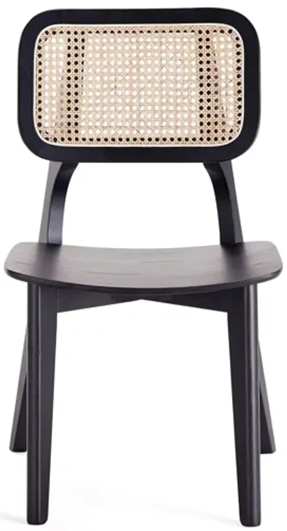 Versailles Black Square Dining Chairs (Set of 2)