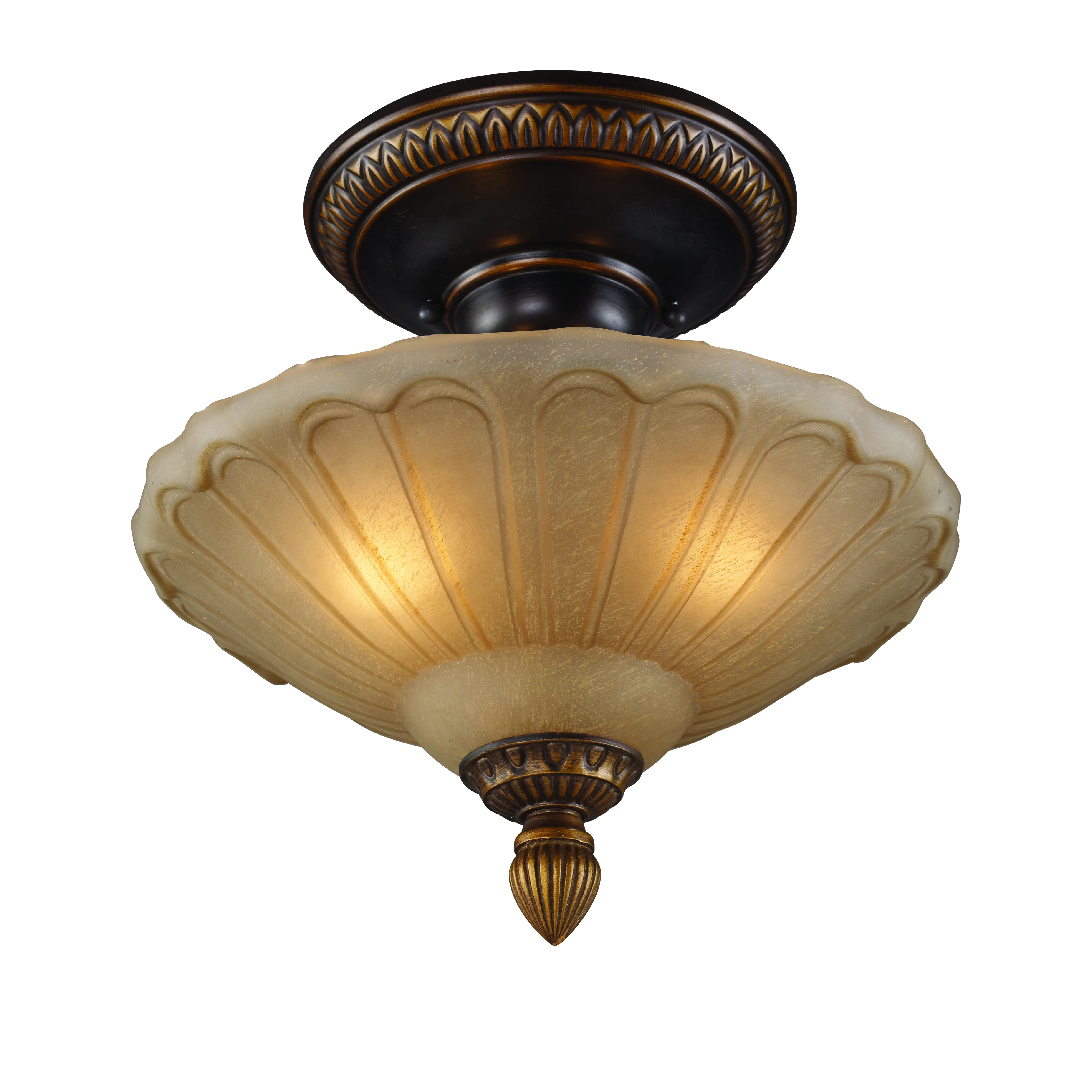 Restoration 12'' Wide 3-Light Semi Flush Mount