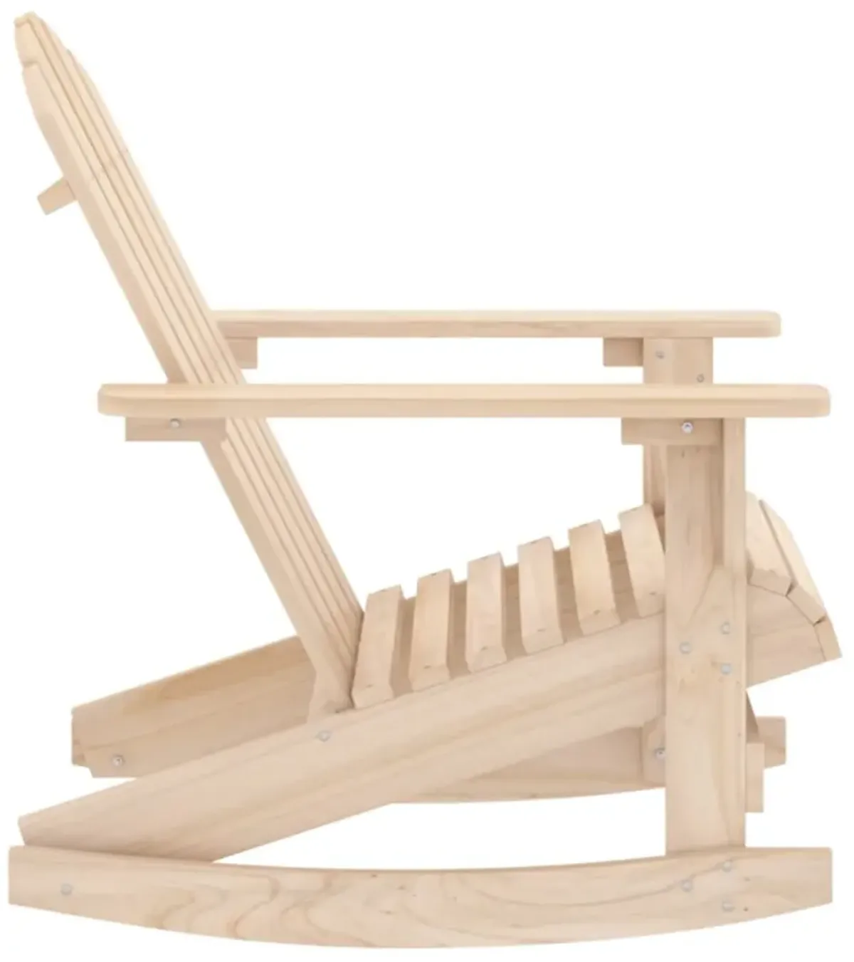 vidaXL Patio Adirondack Rocking Chair Solid Fir Wood