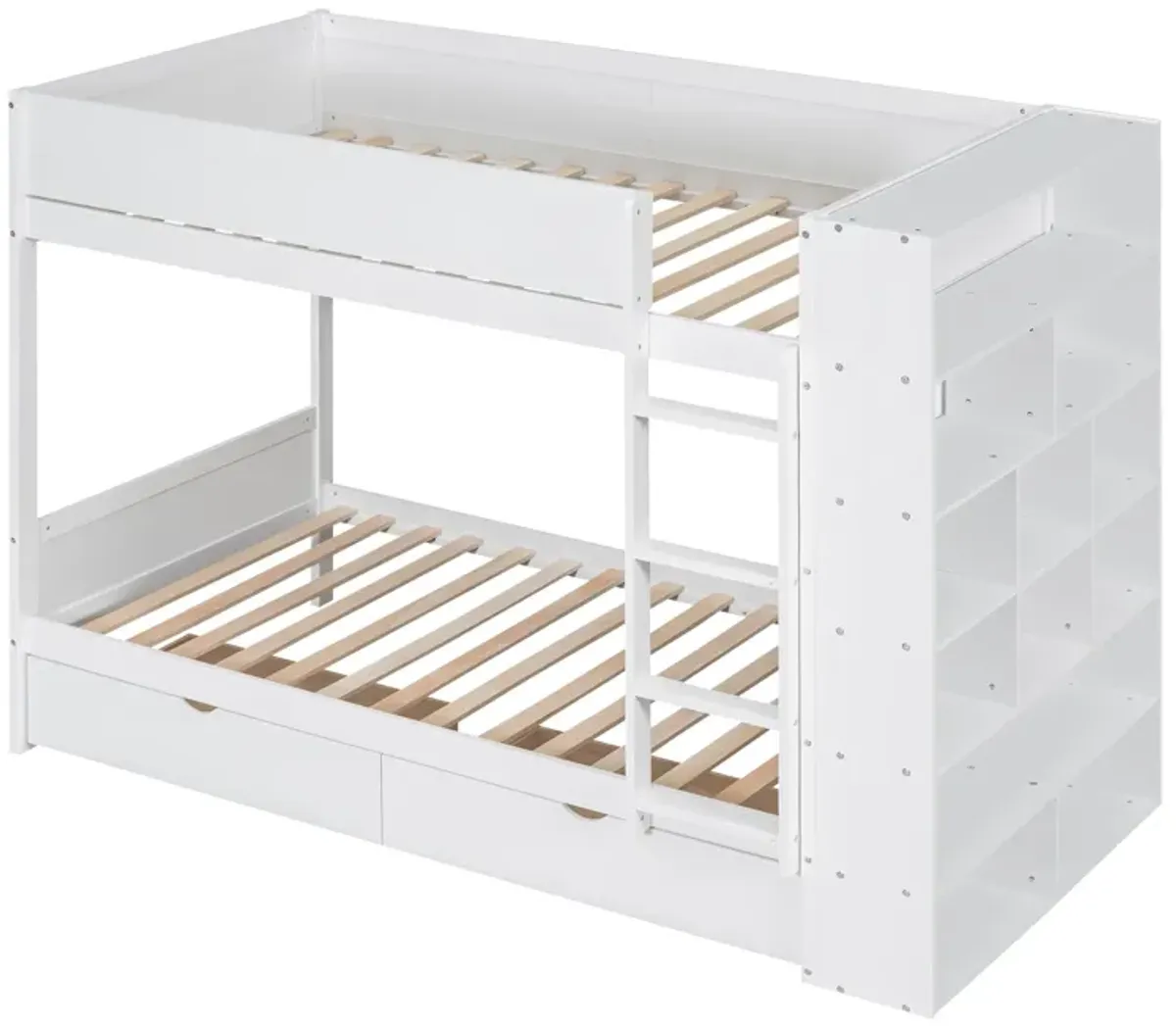 Merax Storage Bunk Bed With 2 Drawers