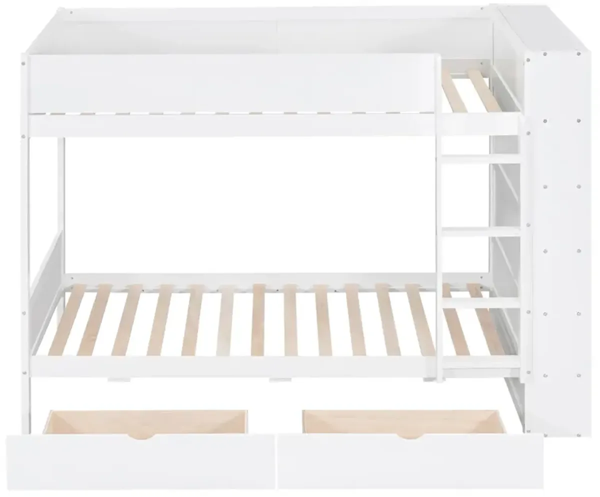 Merax Storage Bunk Bed With 2 Drawers