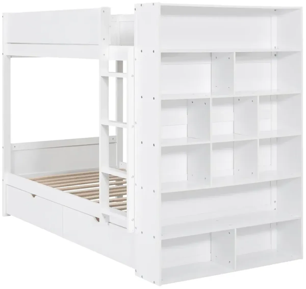 Merax Storage Bunk Bed With 2 Drawers