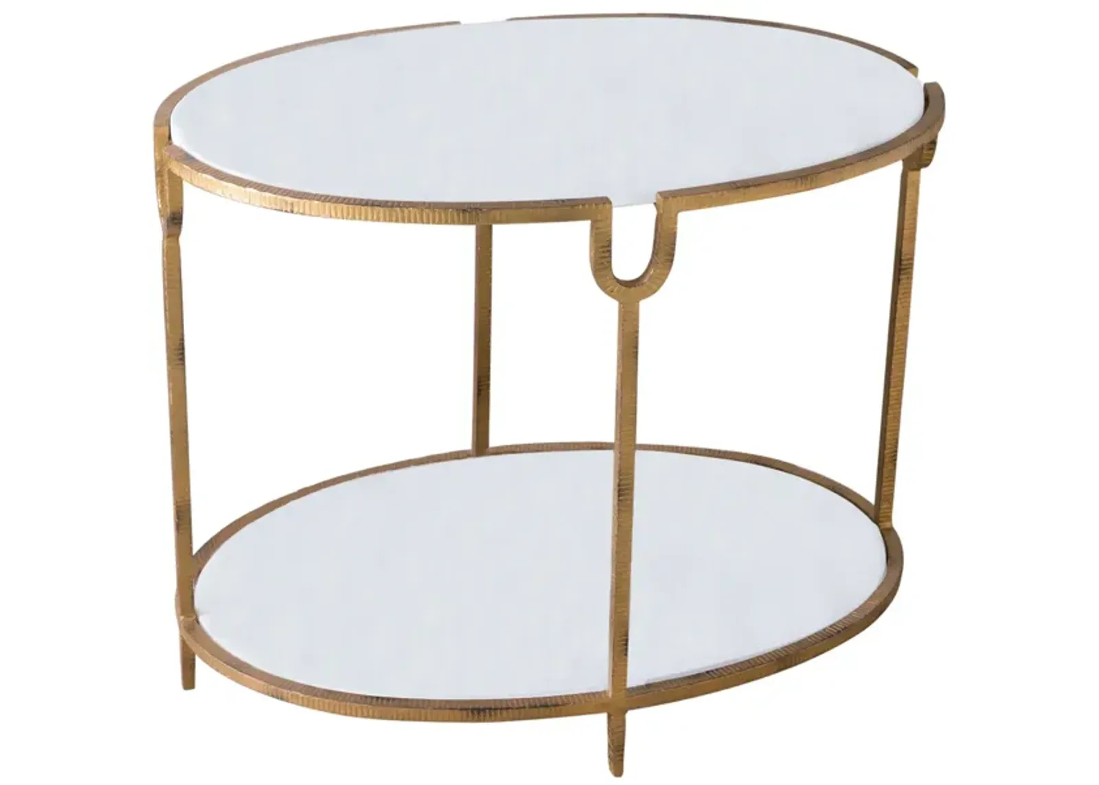 Iron and Stone Side Table