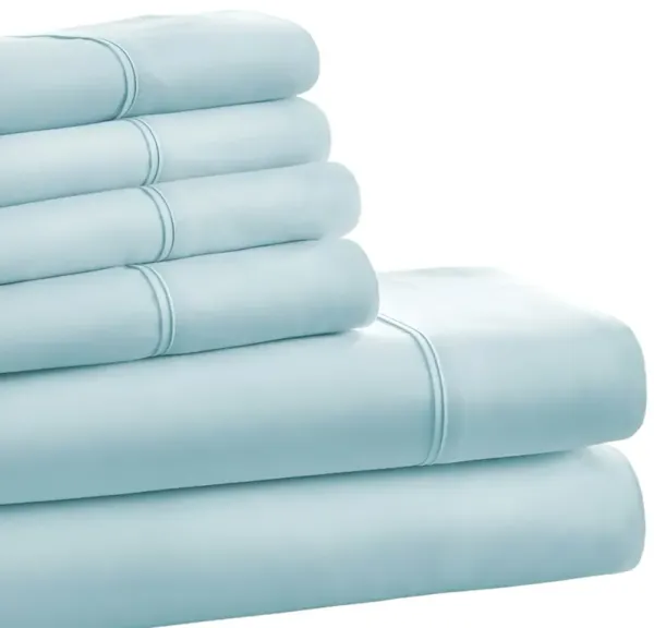 Wrinkle Free 6-Piece Sheet Set – Soft Microfiber Polyester Bedding