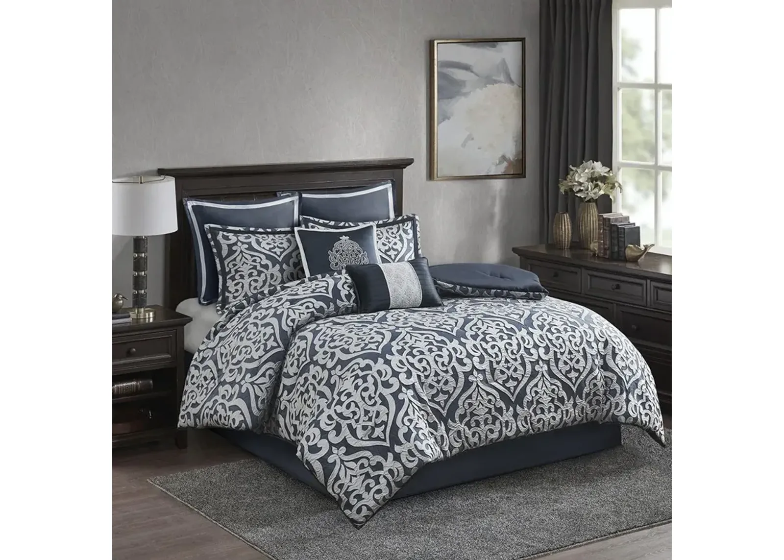 Belen Kox 8-Pieces Jacquard Comforter Set, Belen Kox