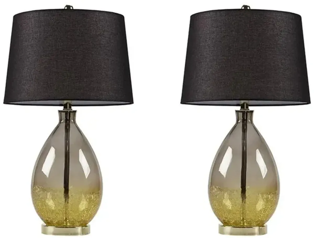 Belen Kox Glass Table Lamp - 2Pc Set, Belen Kox