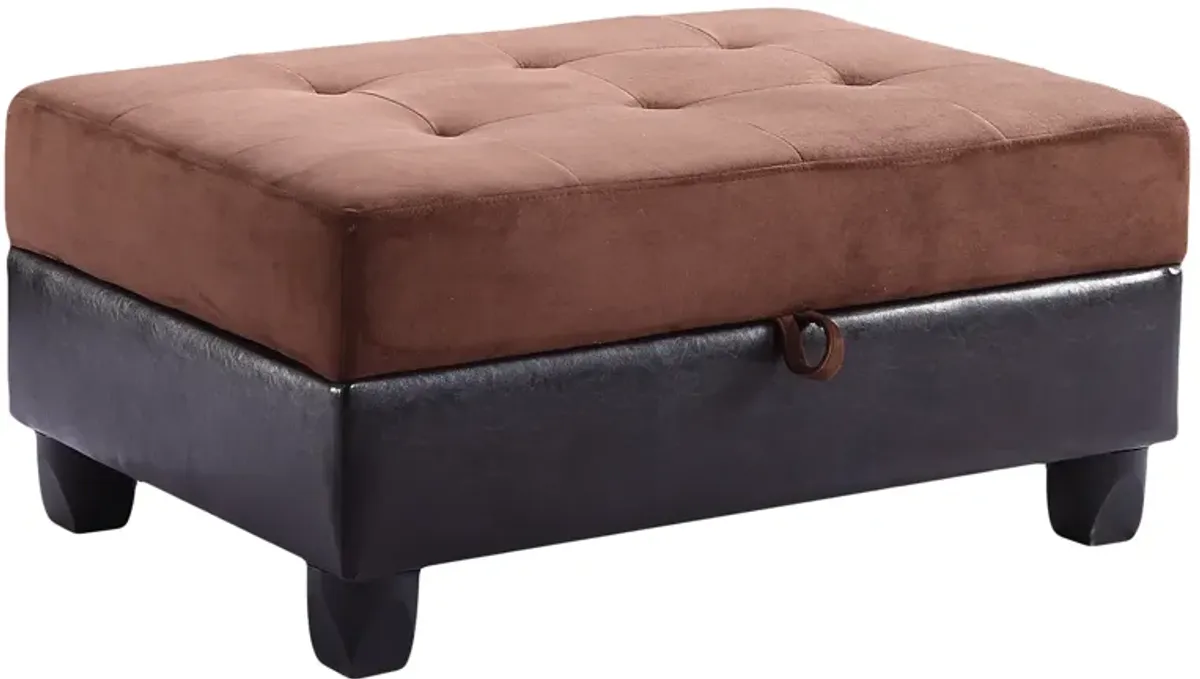Gallant Microfiber Upholstered Storage Ottoman