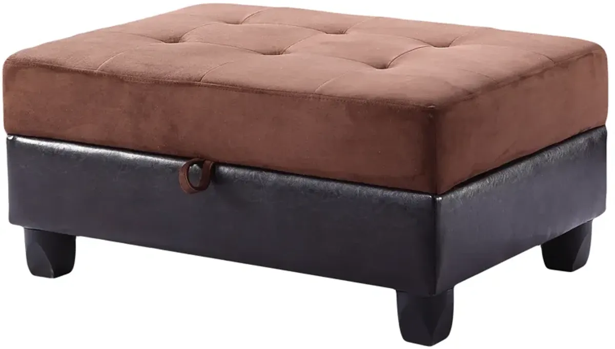 Gallant Microfiber Upholstered Storage Ottoman