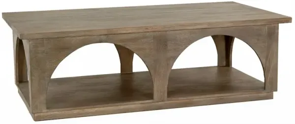 Alex Hamilton Archie Solid Wood Coffee Table in North Creek Brown