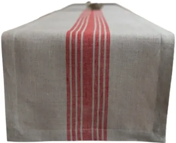 Solino Home 100% Pure Linen Table Runner - Farmhouse