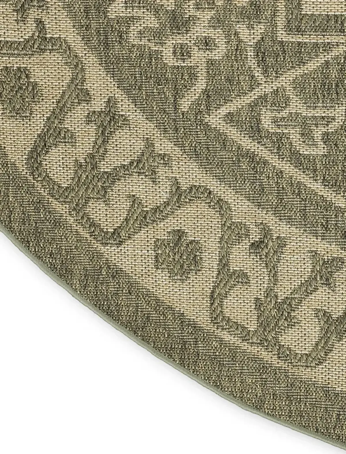 Tulum TLM05 Olive 8' x Round Rug