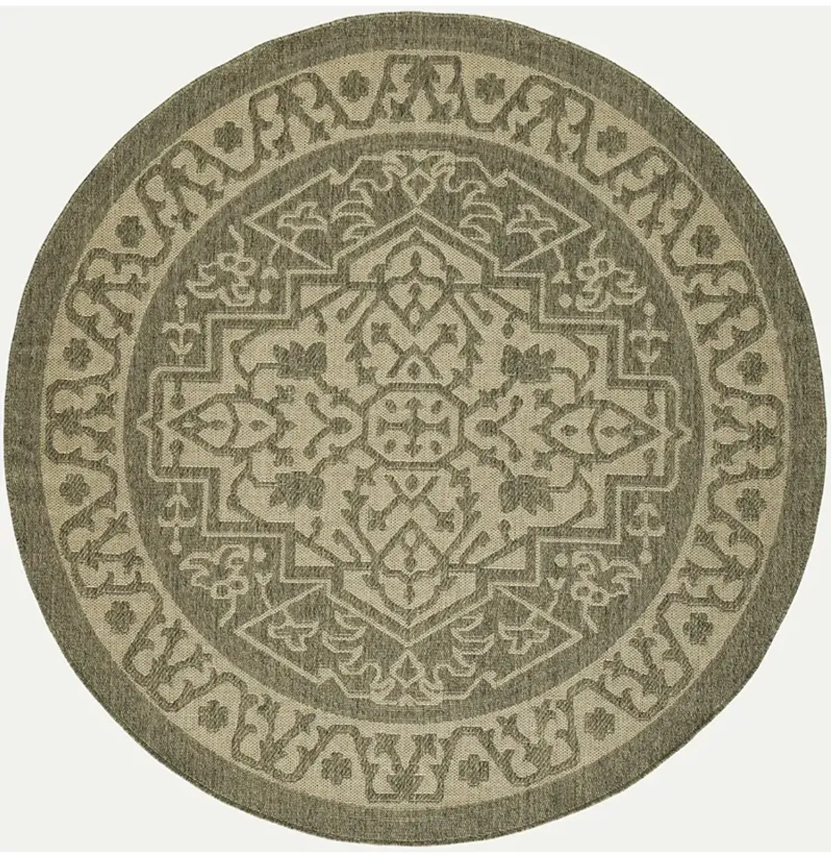Tulum TLM05 Olive 8' x Round Rug