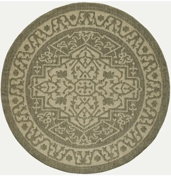 Tulum TLM05 Olive 8' x Round Rug