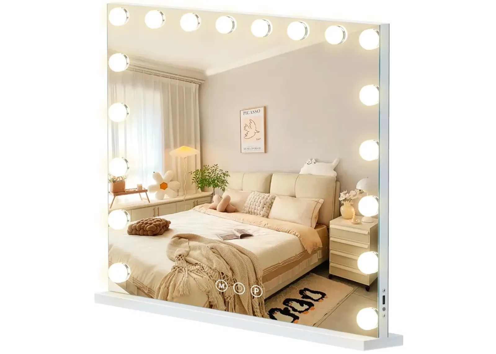 32''x23'' Hollywood Vanity Mirror with Lights Bluetooth