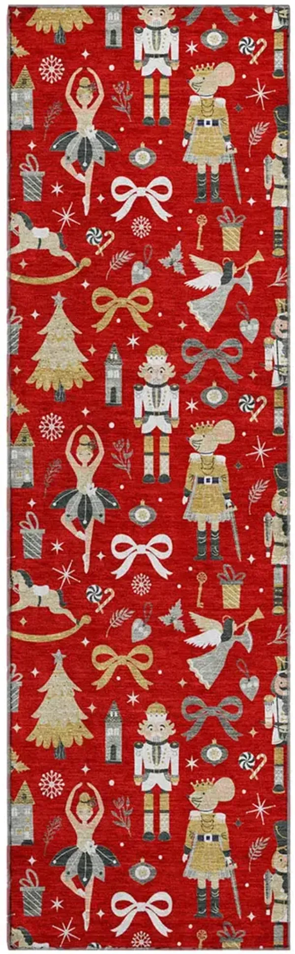 Merry & Bright MY29 Red 2'3" x 7'6" Rug