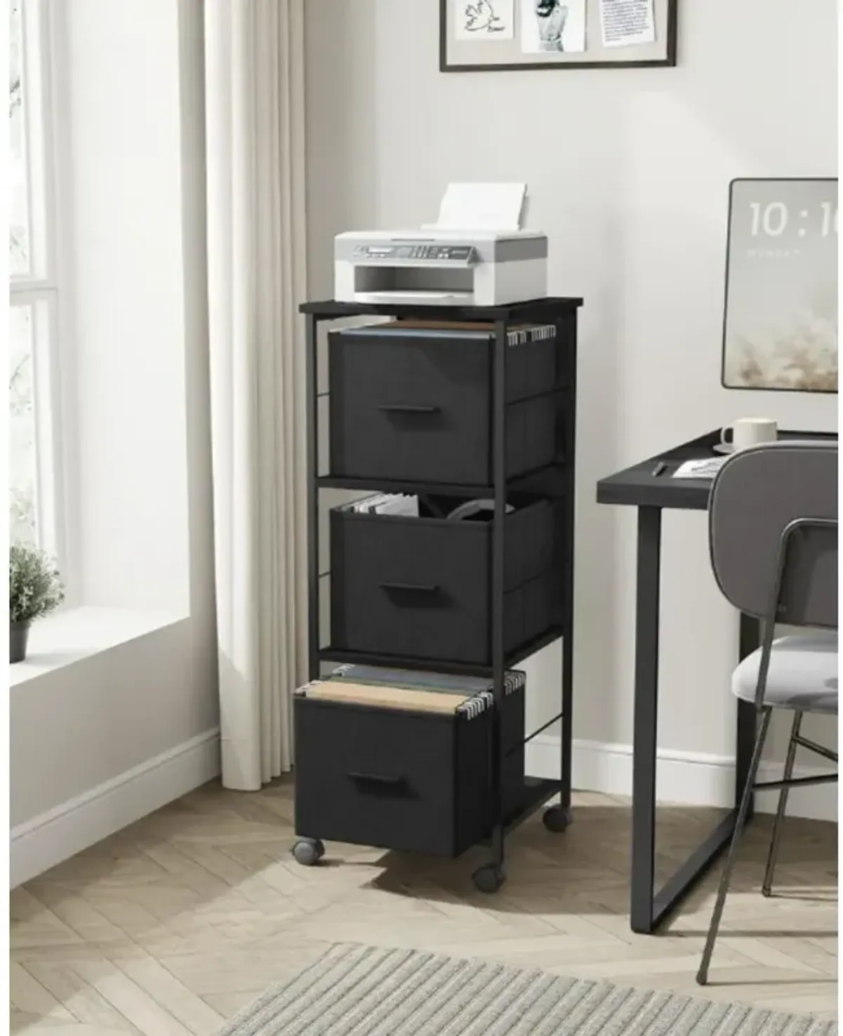 3-Drawer File Cabinet for Efficient Office Storage and Organization