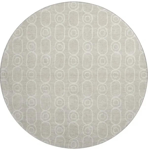 The Reserve TR6 Beige 8' Round Rug