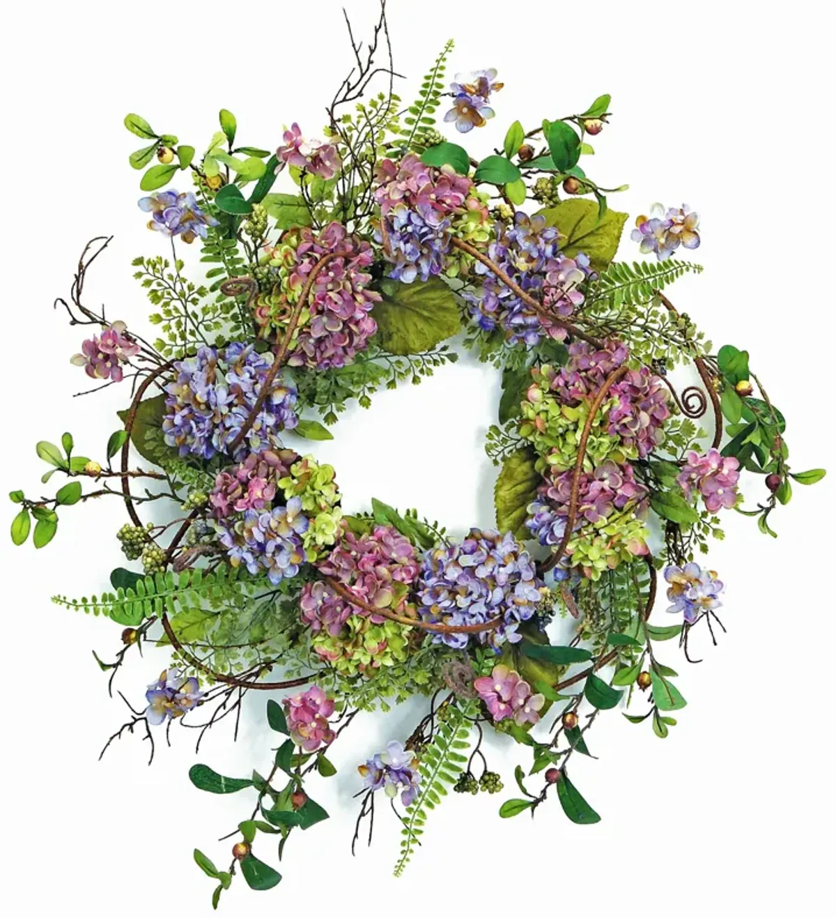 Hydrangea Wreath for Elegant Spring or Summer Home Décor