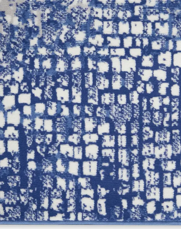 Whimsicle WHS07 Ivory/Navy 7' x 10' Rug