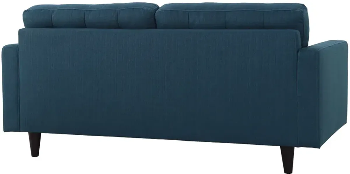 Empress Upholstered Fabric Loveseat