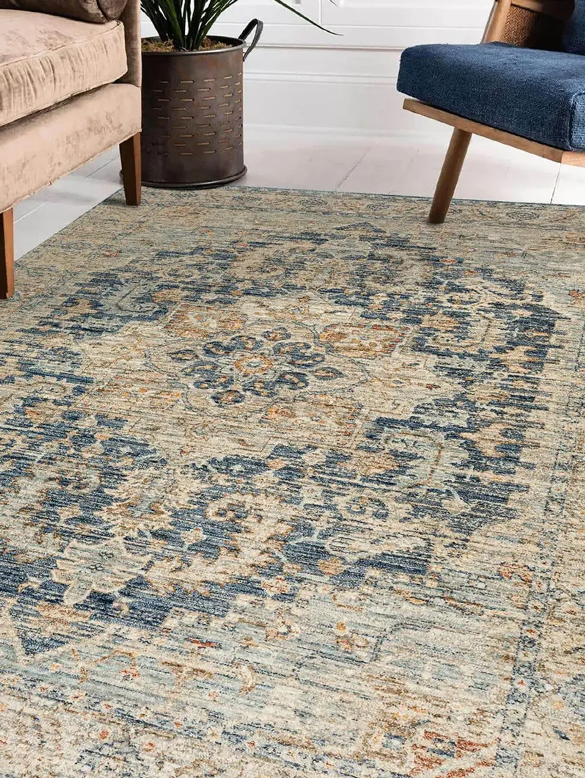 Bergama BE3 Navy 5' x 7'10" Rug