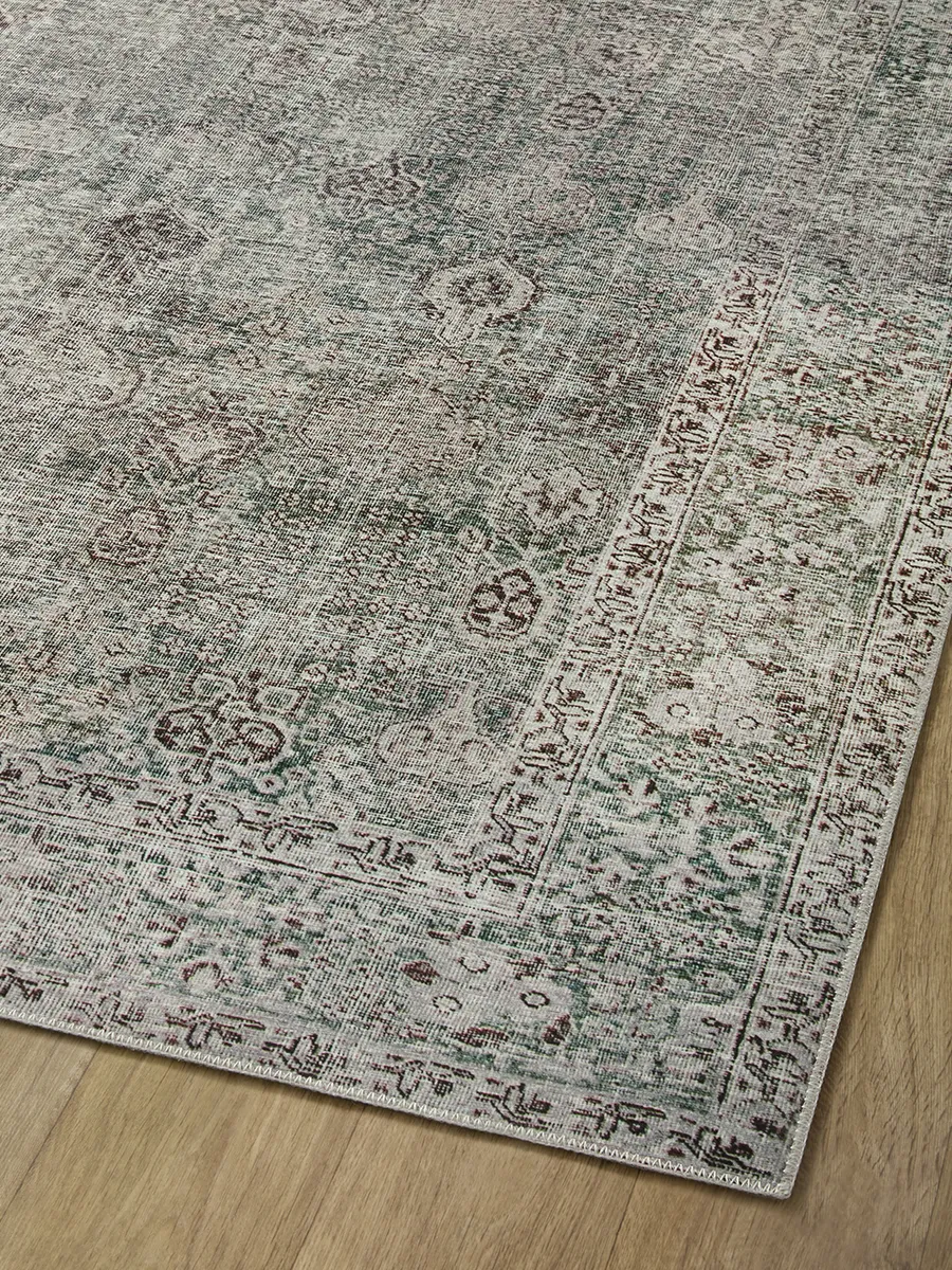 Jules JUL08 Emerald/Antique Ivory 7'6" x 9'6" Rug by Chris Loves Julia × Loloi