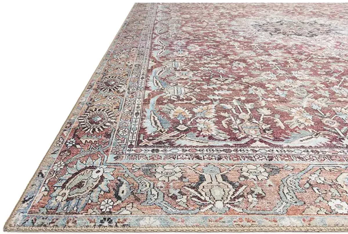 Wynter WYN05 Tomato/Teal 8'6" x 11'6" Rug