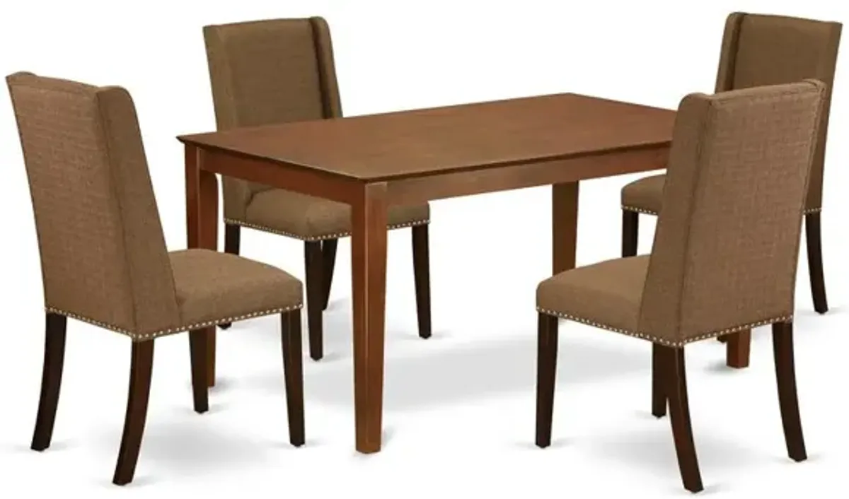 Dining Room Set Mahogany, CAFL5-MAH-18