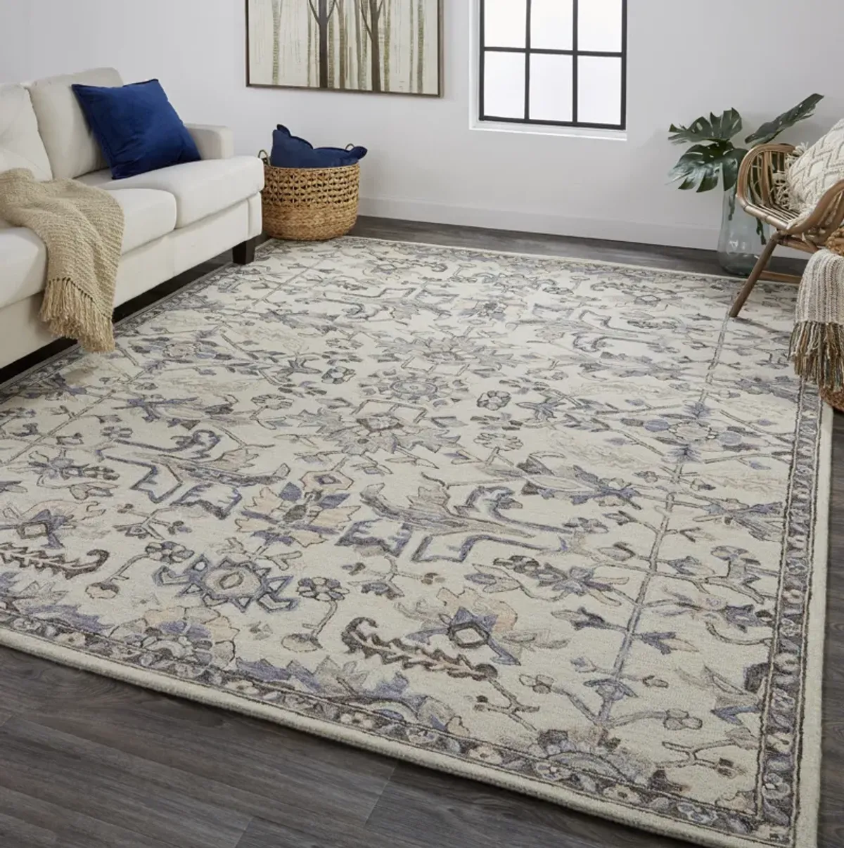 Fallon 8838F Ivory/Gray 8' x 10' Rug