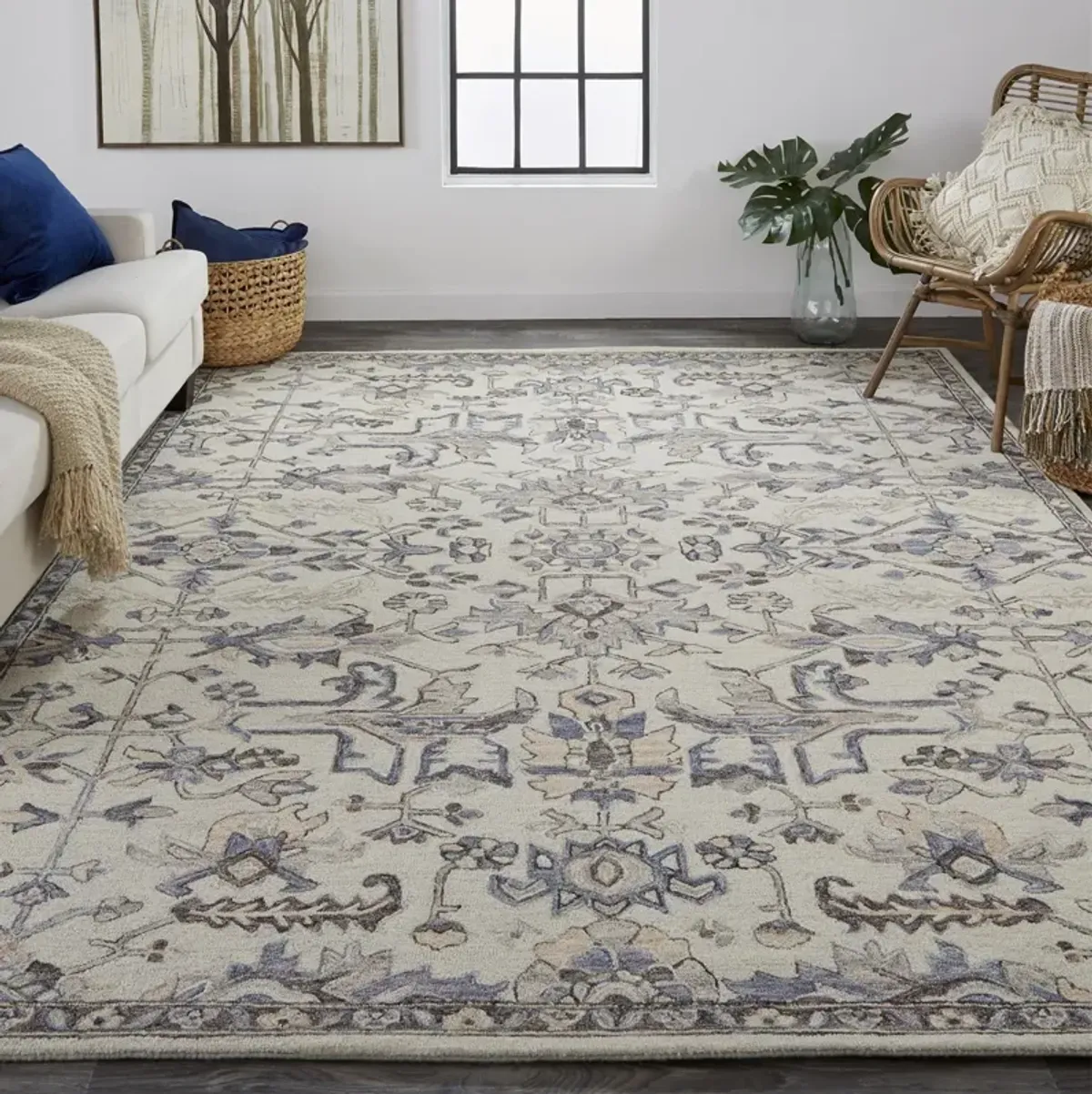 Fallon 8838F Ivory/Gray 8' x 10' Rug