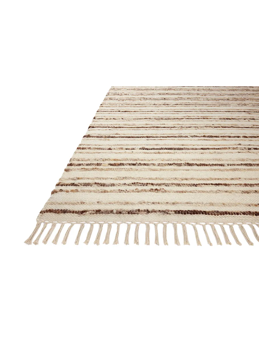 Nico Ivory/Natural 2'6" x 7'6" Runner Rug by Magnolia Home by Joanna Gaines x Loloi