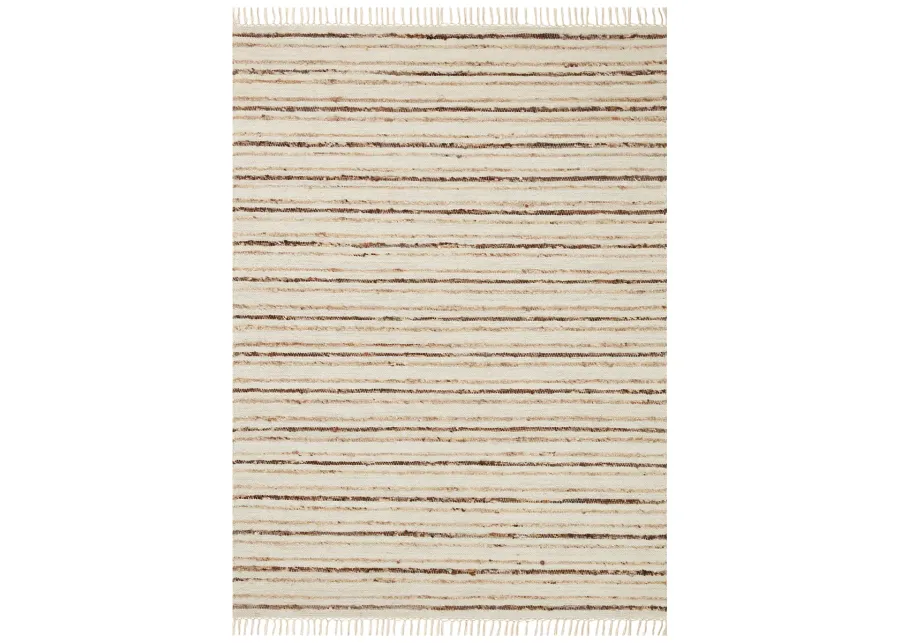 Nico Ivory/Natural 2'6" x 7'6" Runner Rug by Magnolia Home by Joanna Gaines x Loloi