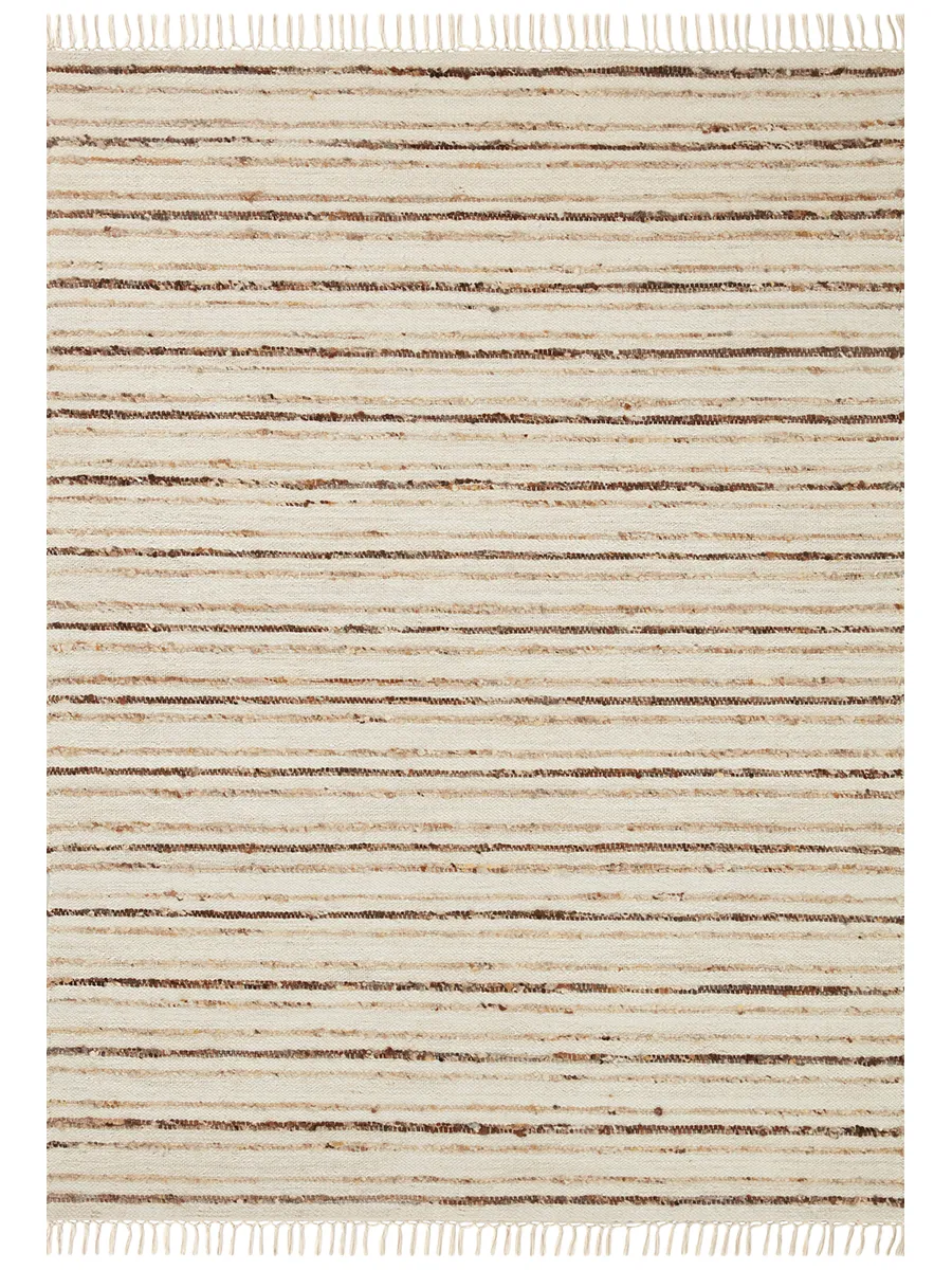 Nico Ivory/Natural 2'6" x 7'6" Runner Rug by Magnolia Home by Joanna Gaines x Loloi