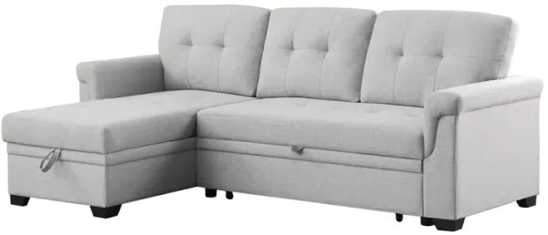 Streamdale Reversible Linen Sleeper Sectional with Storage