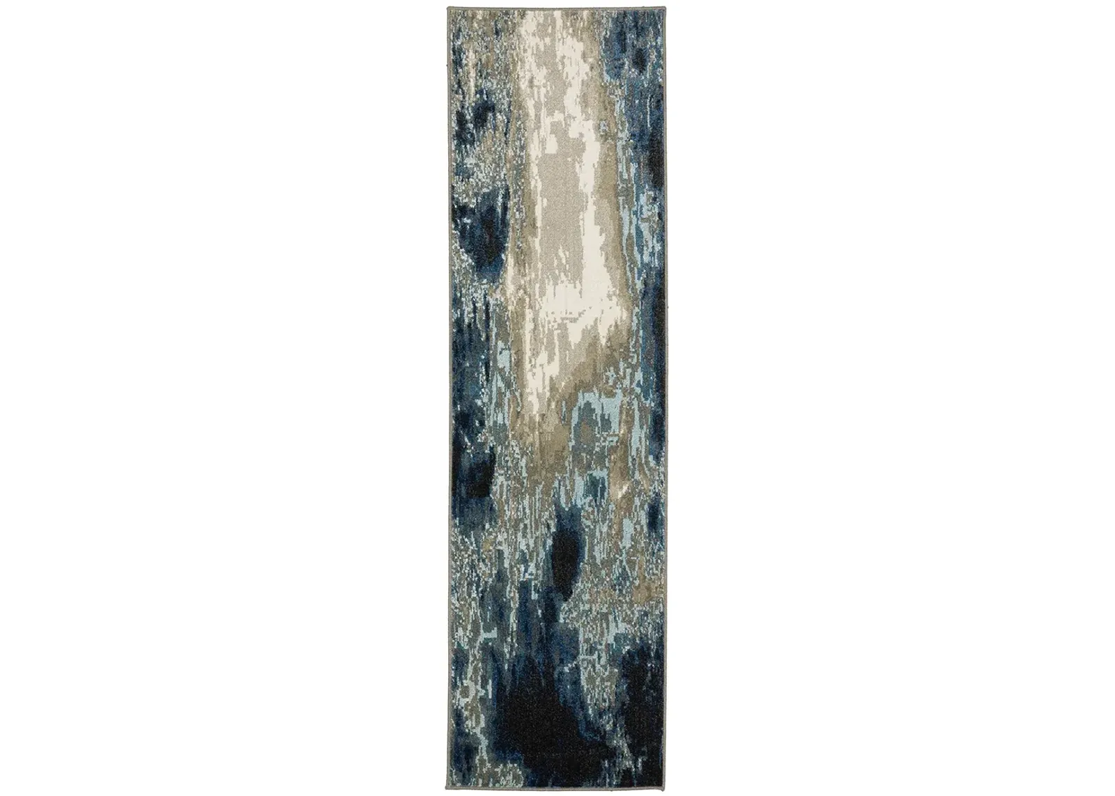 Venice 2'3" x 7'6" Blue Rug