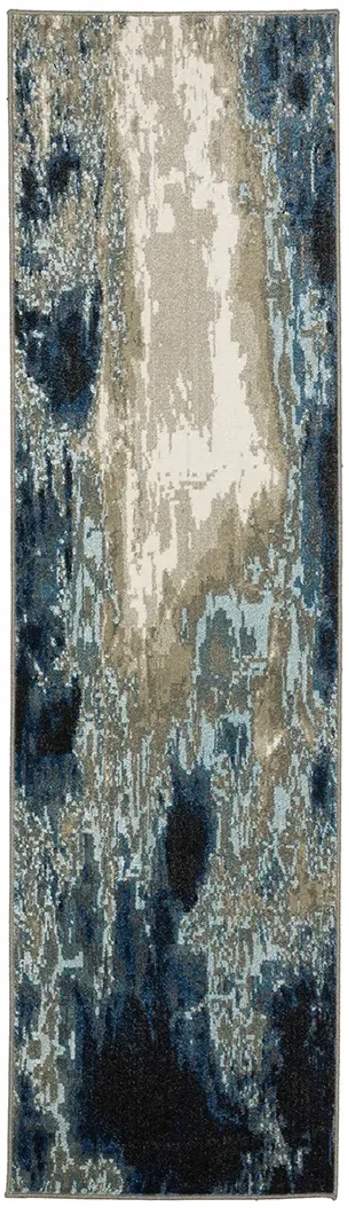 Venice 2'3" x 7'6" Blue Rug