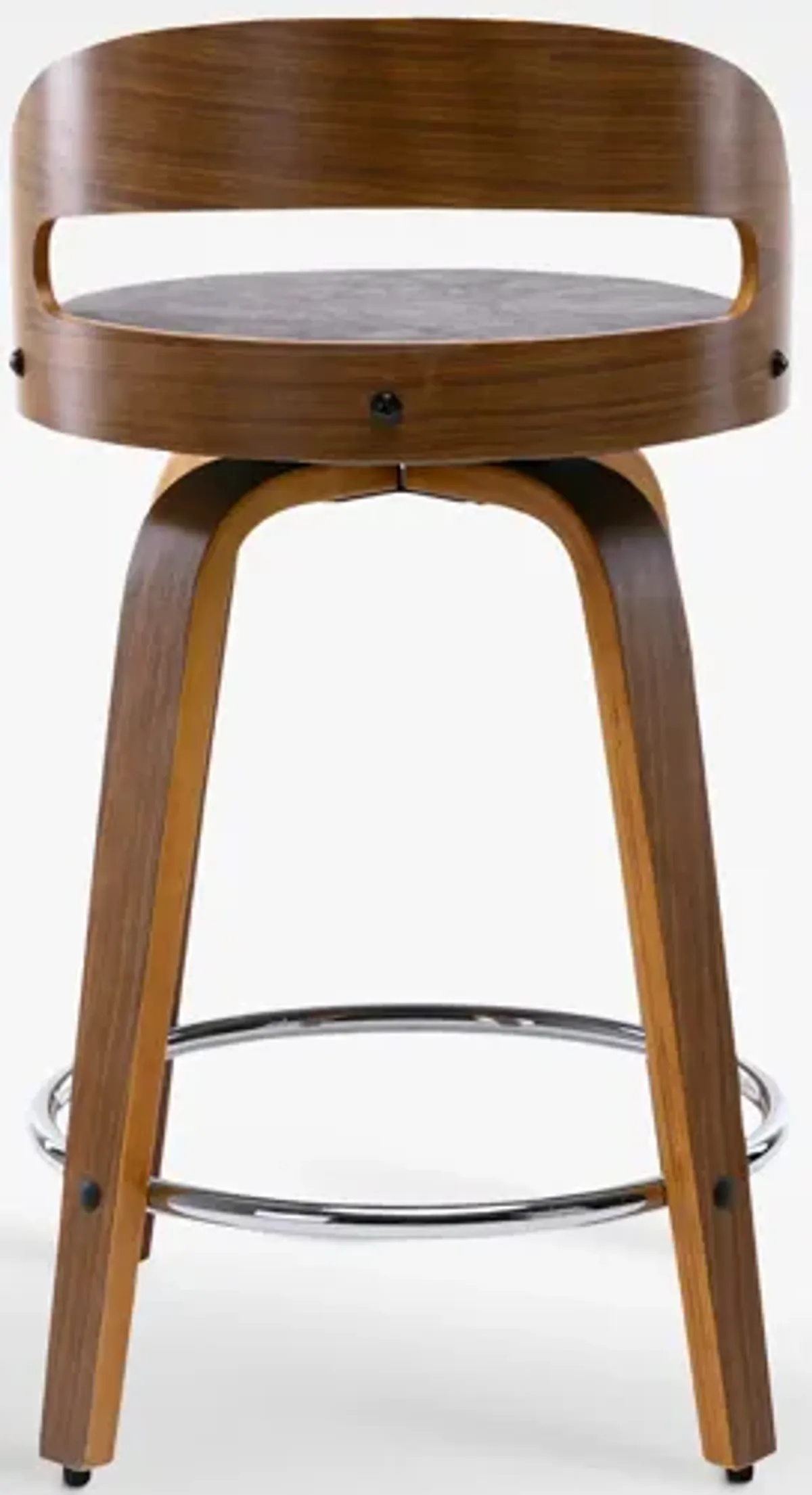 Modern Upholstered Swivel Counter Height Stool