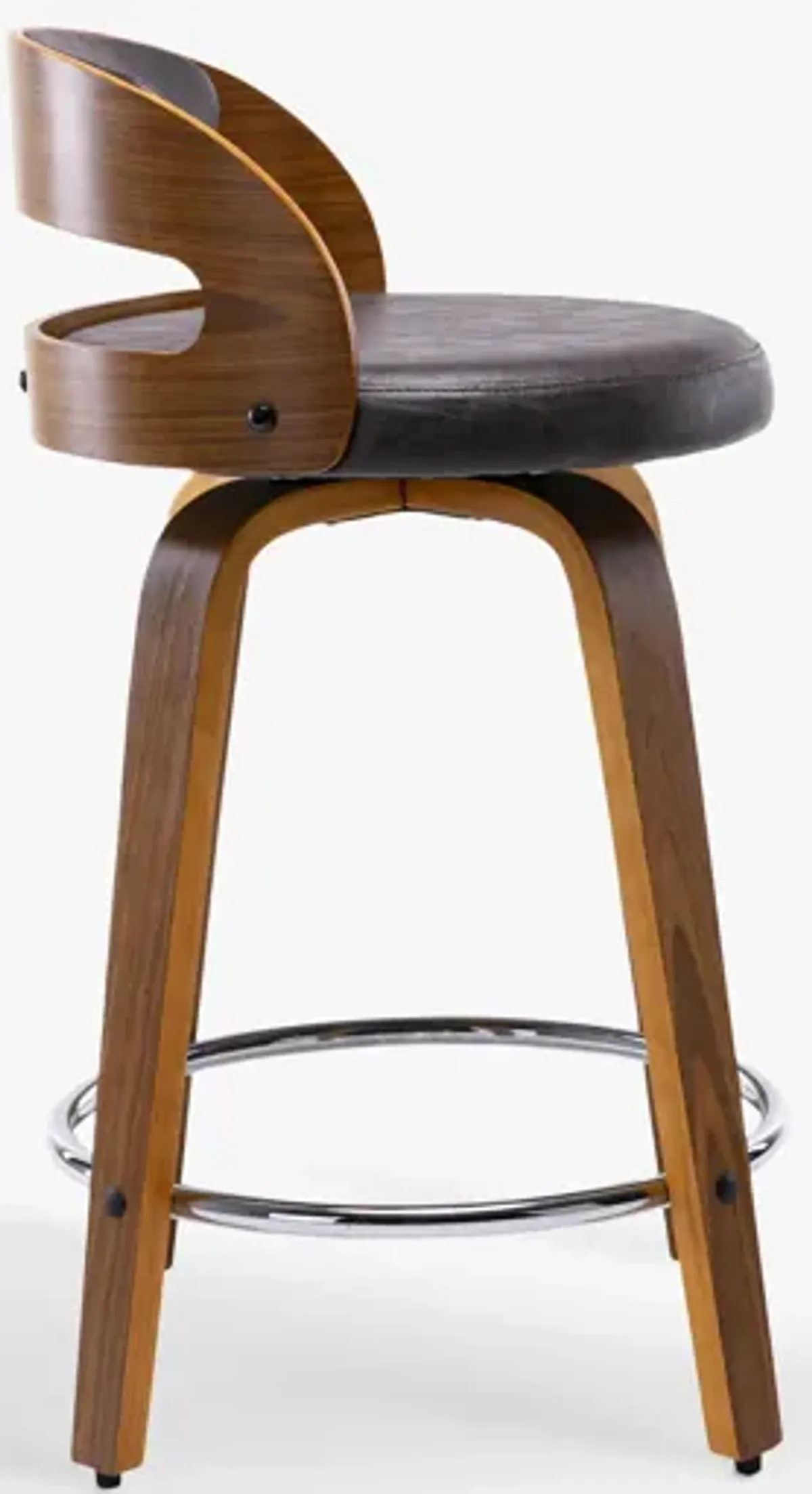 Modern Upholstered Swivel Counter Height Stool