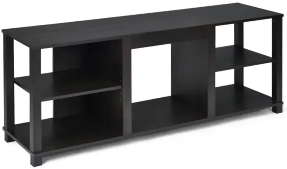 Hivvago 2-Tier TV Storage Cabinet Console with Adjustable Shelves