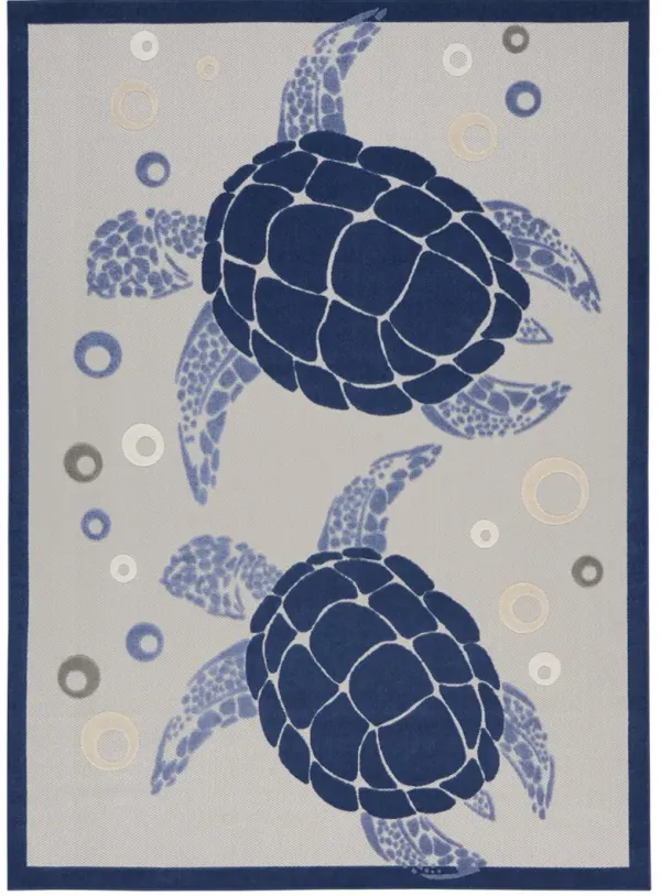 Aloha ALH27 Navy/Blue 6' x 9' Rug