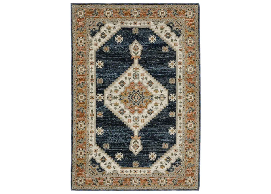 Andorra 1'10" x 3'2" Blue Rug