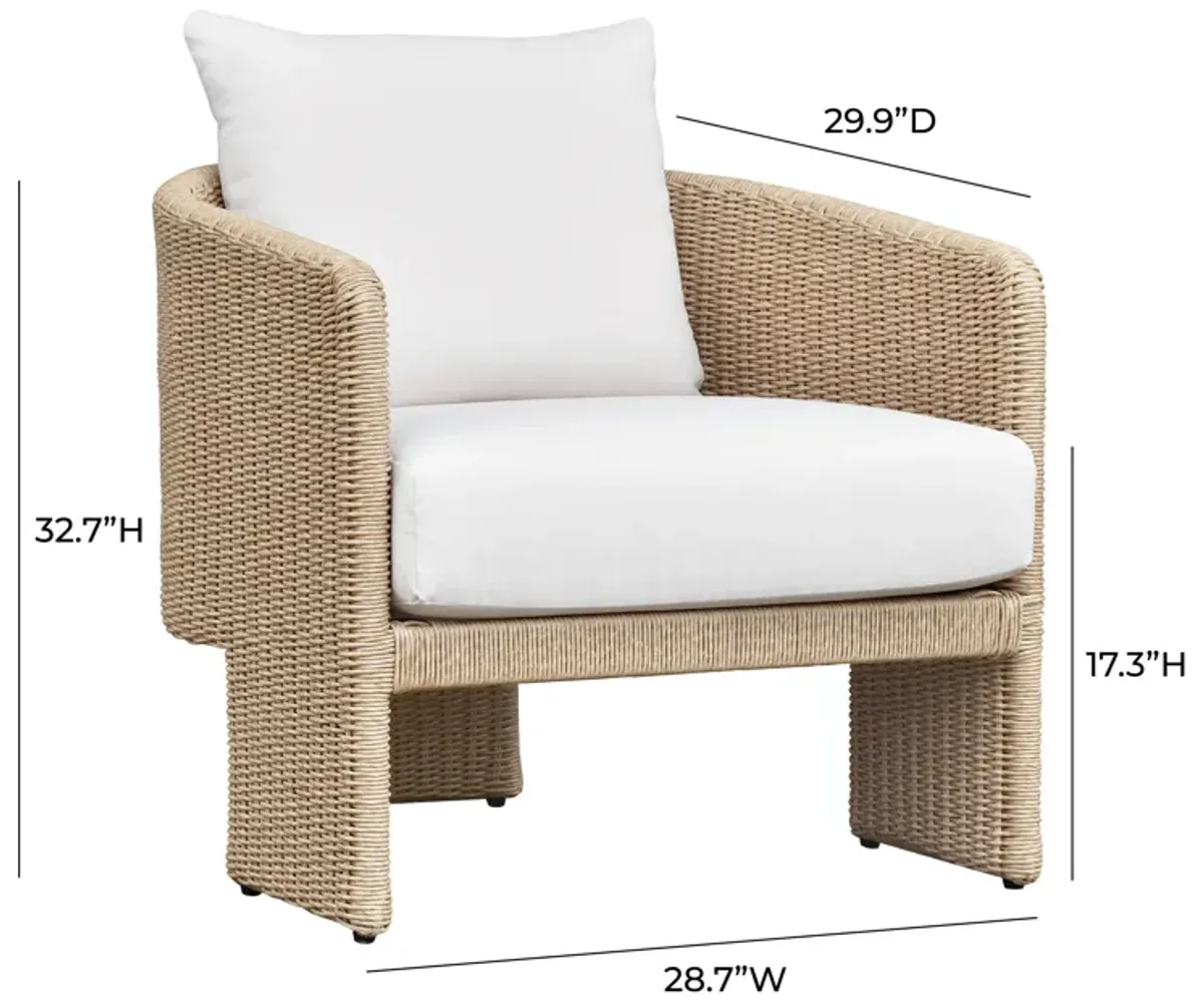 Alexa Cream Outdoor Armchair