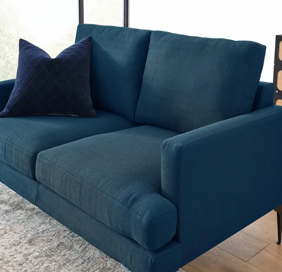 Evermore Upholstered Fabric Loveseat