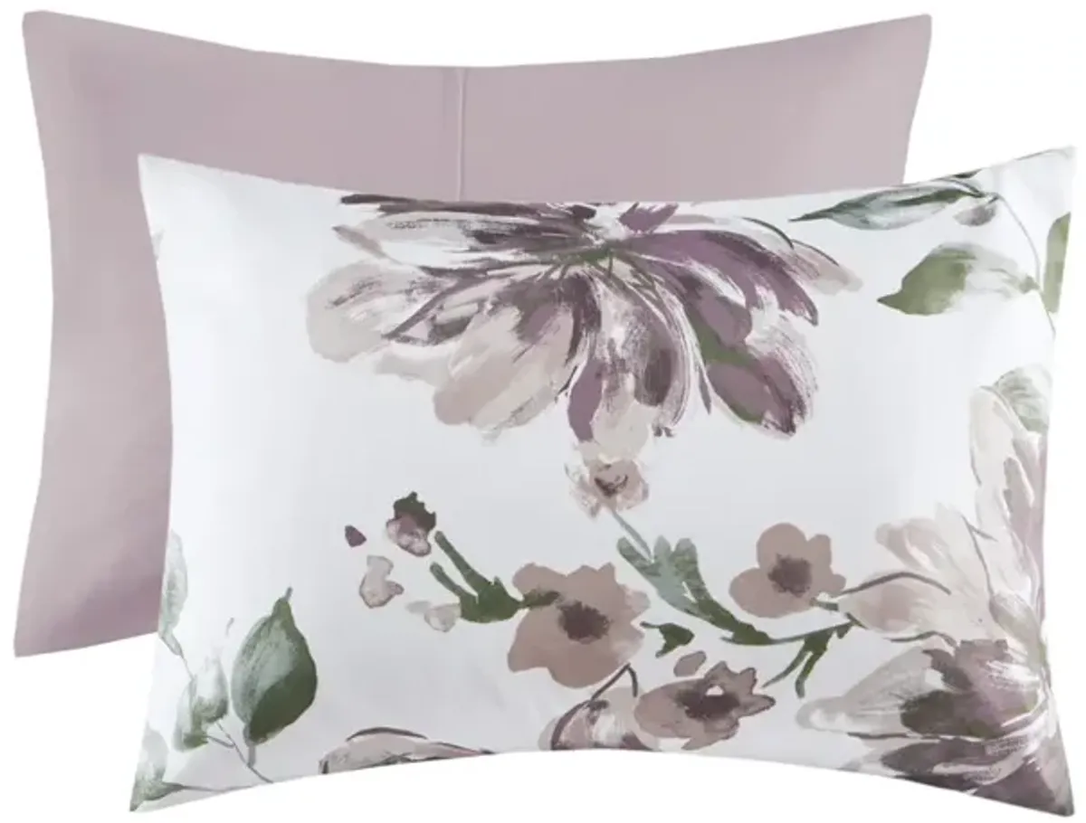 Gracie Mills Mckay Floral Elegance: Comforter and Sheet Ensemble